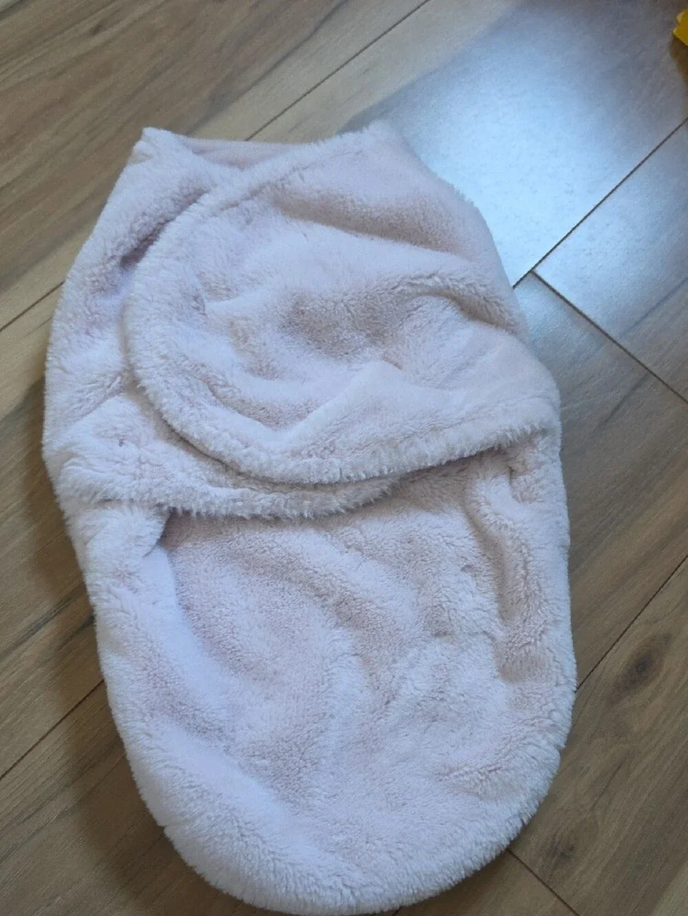 Plush Pink Baby Swaddle Wrap